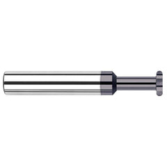 Harvey Tool - 3/8" Cut Diam, 0.05" Cut Width, 3/8" Shank, Straight-Tooth Woodruff Keyseat Cutter - Exact Industrial Supply