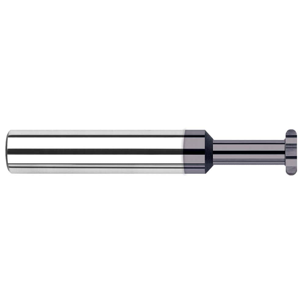 Harvey Tool - 3/32" Cut Diam, 0.5mm Cut Width, 1/8" Shank, Straight-Tooth Woodruff Keyseat Cutter - Exact Industrial Supply