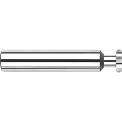 Harvey Tool - 1/2" Cut Diam, 0.1874" Cut Width, 1/2" Shank, Straight-Tooth Woodruff Keyseat Cutter - Exact Industrial Supply