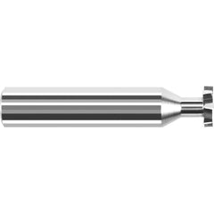 Harvey Tool - 3/8" Cut Diam, 1/16" Cut Width, 3/8" Shank, Staggered-Tooth Woodruff Keyseat Cutter - Exact Industrial Supply