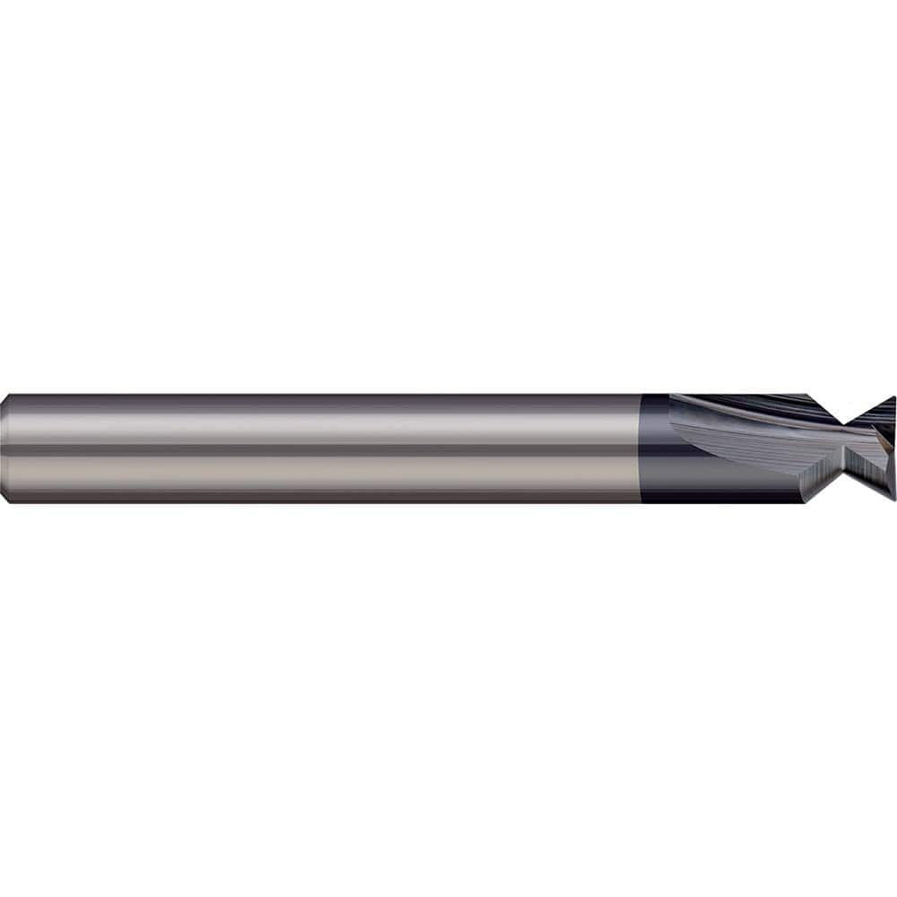 Harvey Tool - 10° 3/32" Cut Diam, 1/8" Cut Width, Solid Carbide Dovetail Cutter - Exact Industrial Supply