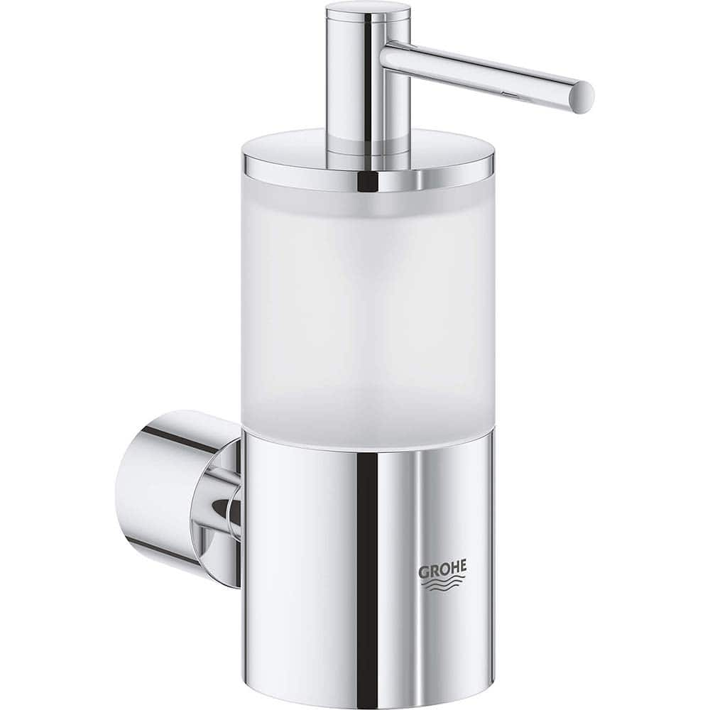 Grohe - Washroom Shelves, Soap Dishes & Towel Holders; Type: Holder for Glass, Soap Dish or Soap Dispenser ; Material: Metal ; Length (Inch): 4.0625 ; Width (Inch): 1.5 ; Depth (Inch): 4.01575 ; Finish/Coating: Chrome - Exact Industrial Supply