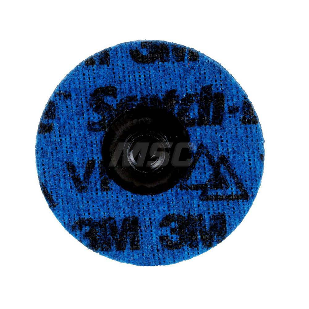 Quick-Change Disc: Roloc TS, 3″ Disc Dia, Ceramic, Non-Woven Blue, Non-Woven Backed, 20,000 RPM