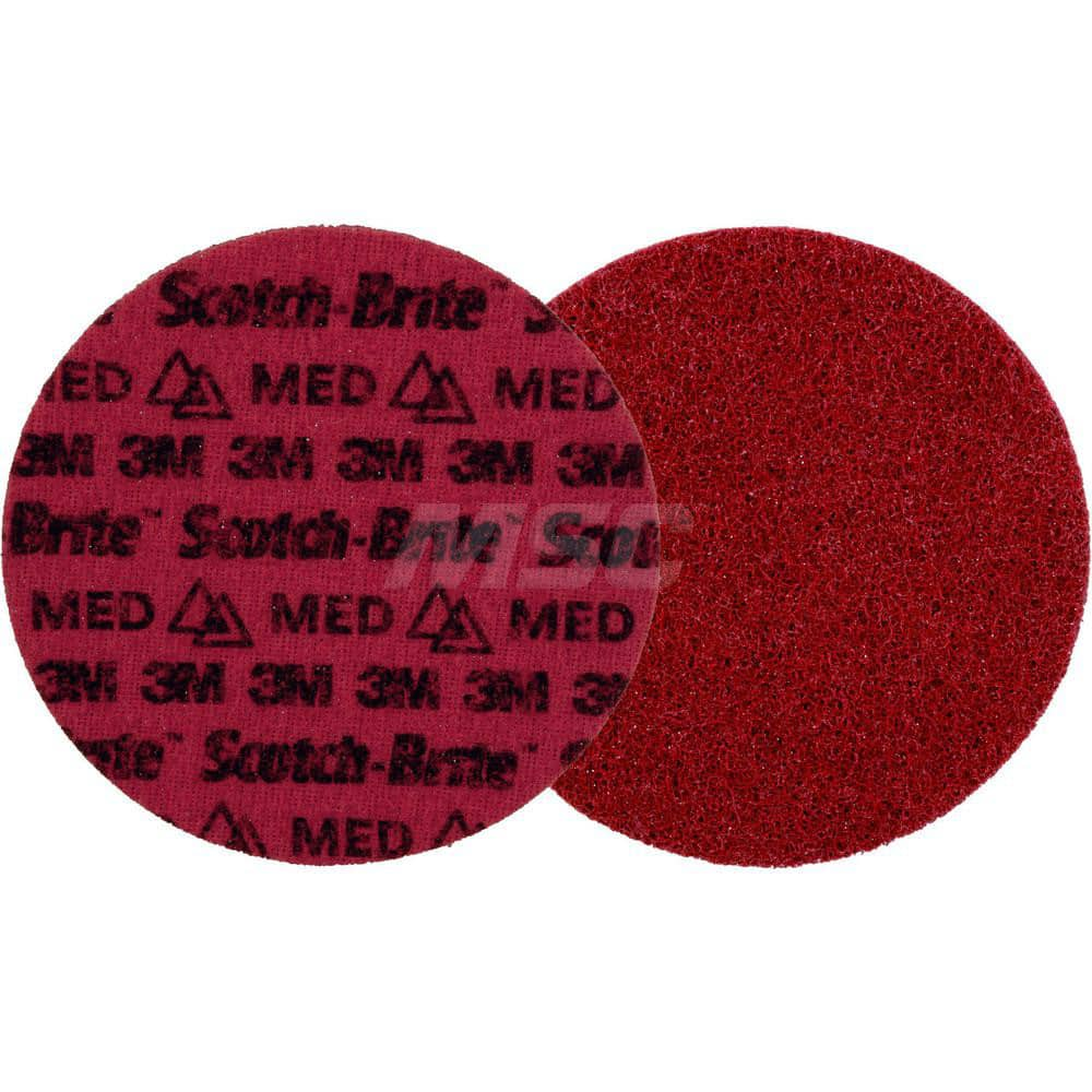 Quick-Change Disc: CD, 7″ Disc Dia, Ceramic, Non-Woven Red, Non-Woven Backed, 8,600 RPM