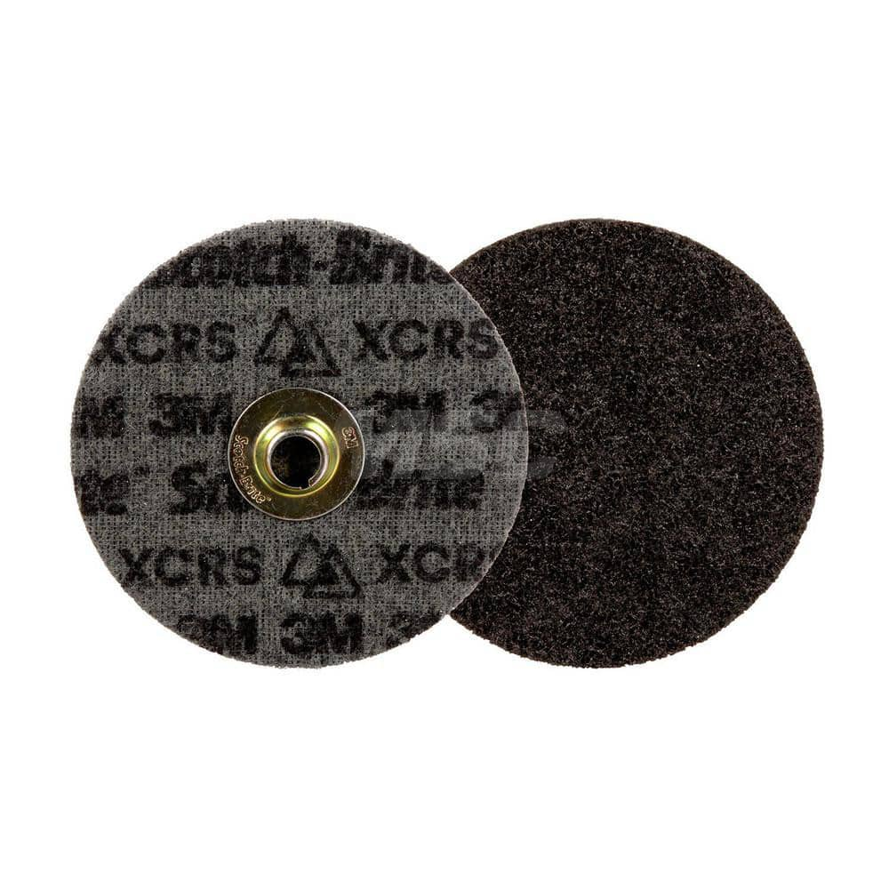 Quick-Change Disc: TN, 5″ Disc Dia, Ceramic, Non-Woven Gray, Non-Woven Backed, 12,000 RPM