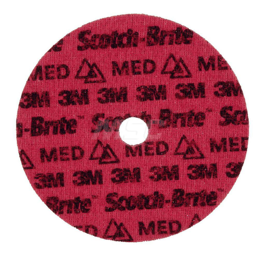 Quick-Change Disc: CD, 7″ Disc Dia, Ceramic, Non-Woven Red, Non-Woven Backed, 8,600 RPM