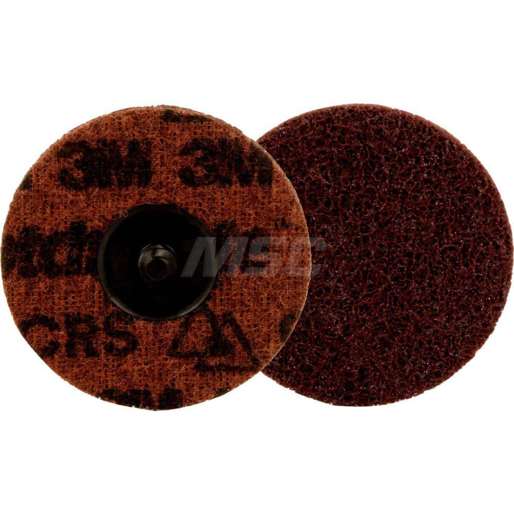 Quick-Change Disc: Roloc TR, 3″ Disc Dia, Ceramic, Non-Woven Brown, Non-Woven Backed, 20,000 RPM