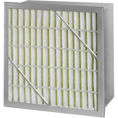 Pleated Air Filter: 24 x 24 x 6″, MERV 13, Rigid Cell Fiberglass, Galvanized Steel Frame, 500 CFM