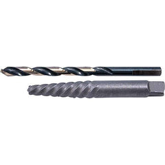 Cle-Line - Bolt Extractor Sets Tool Type: Screw Extractor & Drill Number of Pieces: 2.000 - Americas Tooling