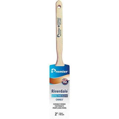 Premier Paint Roller - 2" Tapered Nylon Sash Brush - 2-11/16" Bristle Length, 7" Wood Sash Handle - Americas Tooling