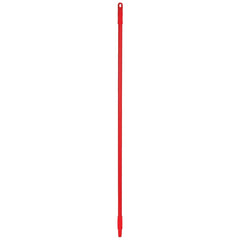 Broom/Squeegee Poles & Handles; Connection Type: European Threaded; Handle Length (Decimal Inch): 57; Handle Diameter (Decimal Inch): 1.0000; Handle Diameter (Inch): 1; Telescoping: No; Handle Material: Fiberglass; Color: Red; For Use With: Remco; Vikan T