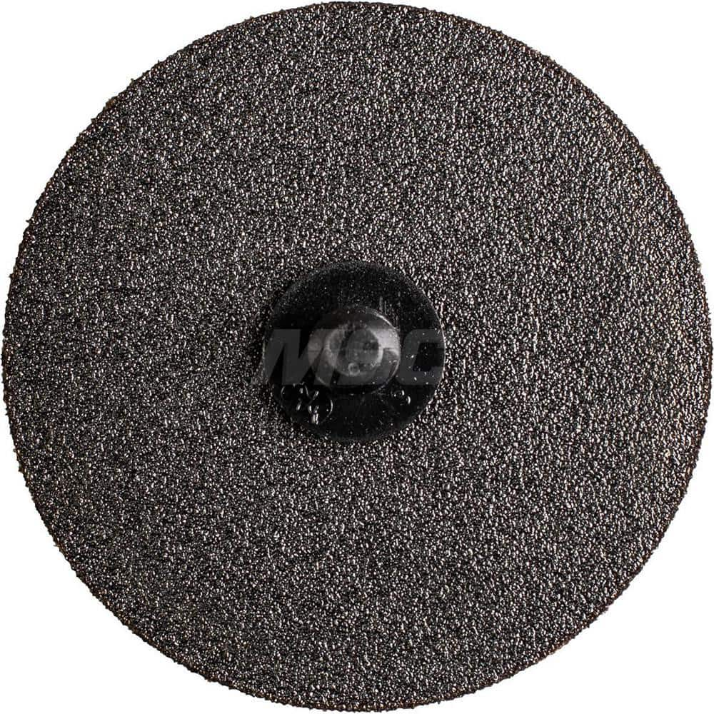 Quick-Change Disc: CDR, 3″ Disc Dia, 80 Grit, Silicon Carbide, Coated Gray, Polyester Backed, 2,500 RPM