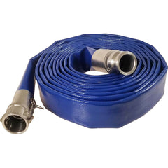 Kuriyama of America - Water & Discharge Hose; Inside Diameter (Inch): 6 ; Outside Diameter (Decimal Inch): 6.2960 ; Outside Diameter (Inch): 6-19/64 ; Color: Blue ; Working Pressure (psi): 240.000 ; Length (Feet): 100 - Exact Industrial Supply