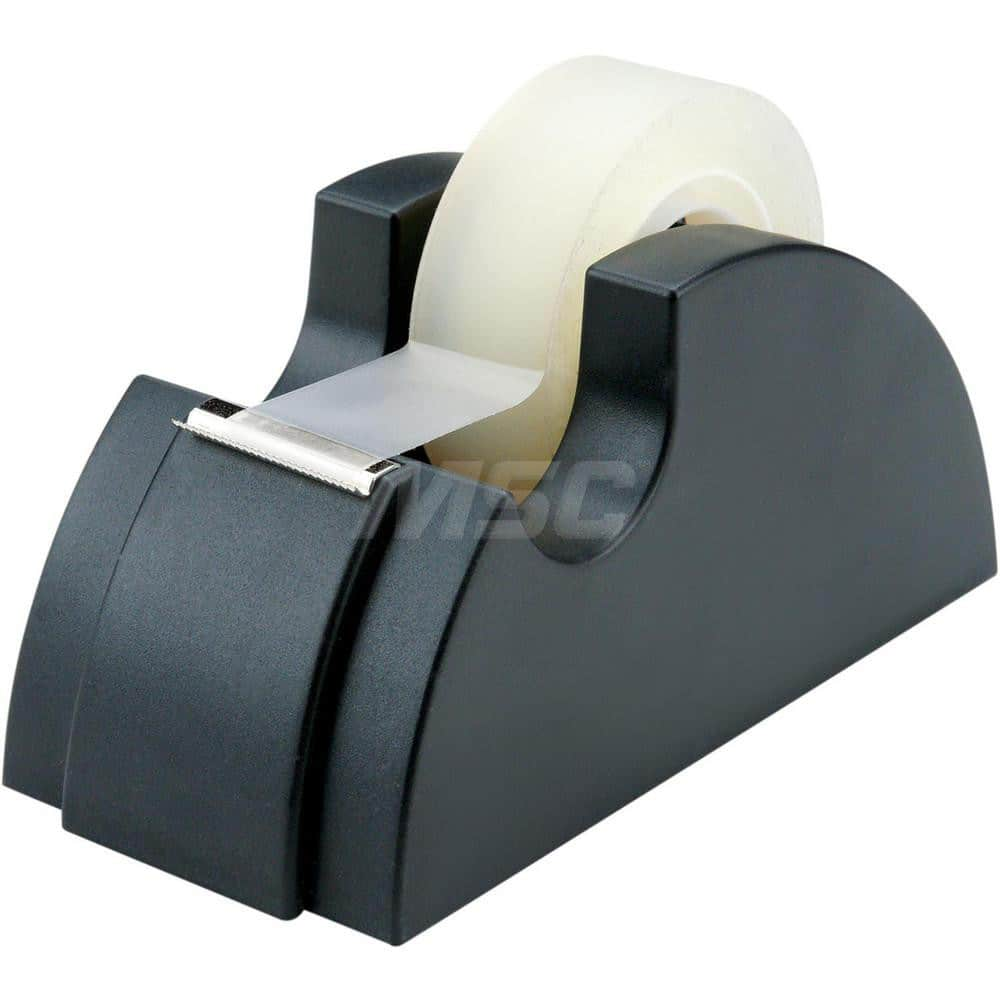 Ability One - Table Top Tape Dispensers; Style: Single Roll ; Mount Type: Table/Desk ; Tape Width: 3/4 ; Tape Core Diameter: 1 ; Material: Plastic ; Power Type: Manual - Exact Industrial Supply