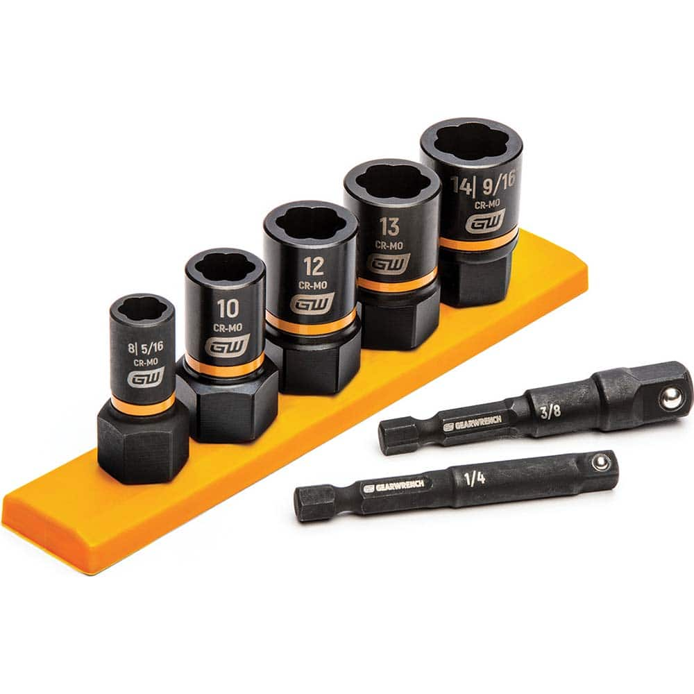 GEARWRENCH - 7 Piece Extraction Sockets Set - Exact Industrial Supply