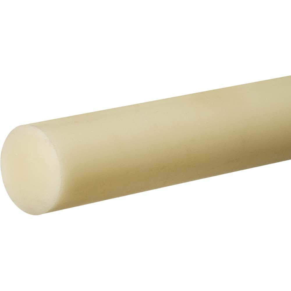 USA Sealing - Plastic Rods; Material: PTFE ; Diameter (Inch): 1-3/4 ; Length (Feet): 2 ; Hardness: 55D ; Color: Off-White ; Additional Information: Density: 0.076 lb/in?, Tensile Strength: 3500 psi, Temperature Rating: -350 to 500? F, Material Grade: Gla - Exact Industrial Supply