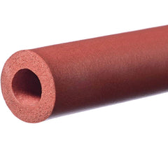 USA Sealing - Rubber & Foam Cylinders; Material: Silicone ; Outside Diameter (Inch): 2 ; Inside Diameter (Inch): 1-1/2 ; Length (Inch): 120 ; Tensile Strength (psi): 200.00 ; Color: Red - Exact Industrial Supply