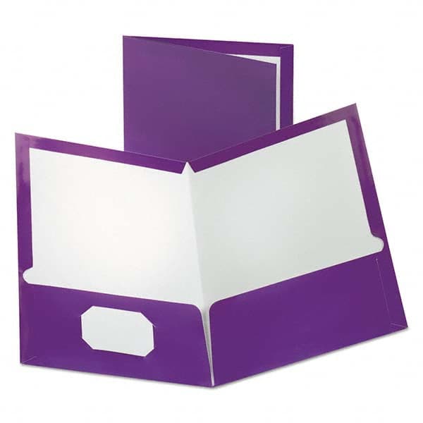 OXFORD - File Folders, Expansion Folders & Hanging Files Folder/File Type: Pocket Folders Color: Purple - Americas Tooling