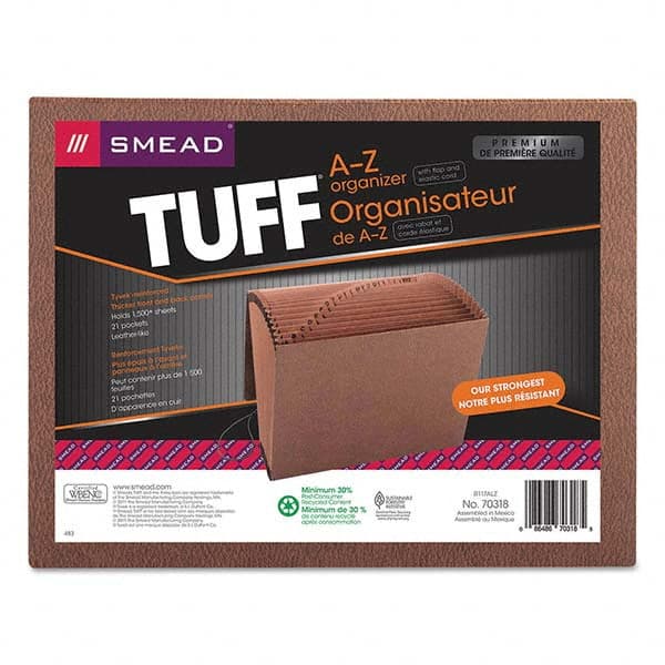 SMEAD - File Folders, Expansion Folders & Hanging Files Folder/File Type: Expanding Wallet Color: Brown - Americas Tooling