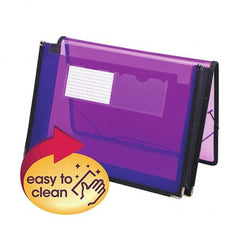 SMEAD - File Folders, Expansion Folders & Hanging Files Folder/File Type: Expanding Wallet Color: Purple - Americas Tooling