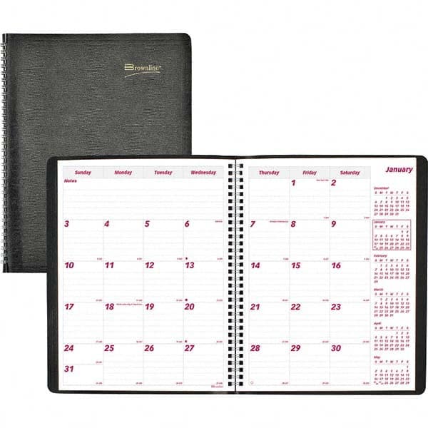 Brownline - Note Pads, Writing Pads & Notebooks Writing Pads & Notebook Type: Monthly Planner Size: 11 x 8-1/2 - Americas Tooling