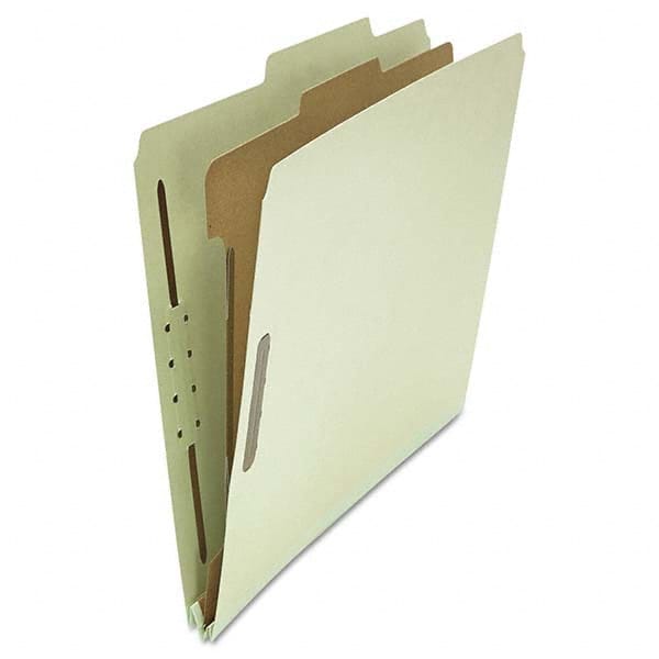 UNIVERSAL - File Folders, Expansion Folders & Hanging Files Folder/File Type: Classification Folders with Tob Tab Fastener Color: Gray; Green - Americas Tooling