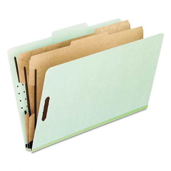 Pendaflex - File Folders, Expansion Folders & Hanging Files Folder/File Type: Classification Folders with Tob Tab Fastener Color: Green - Americas Tooling