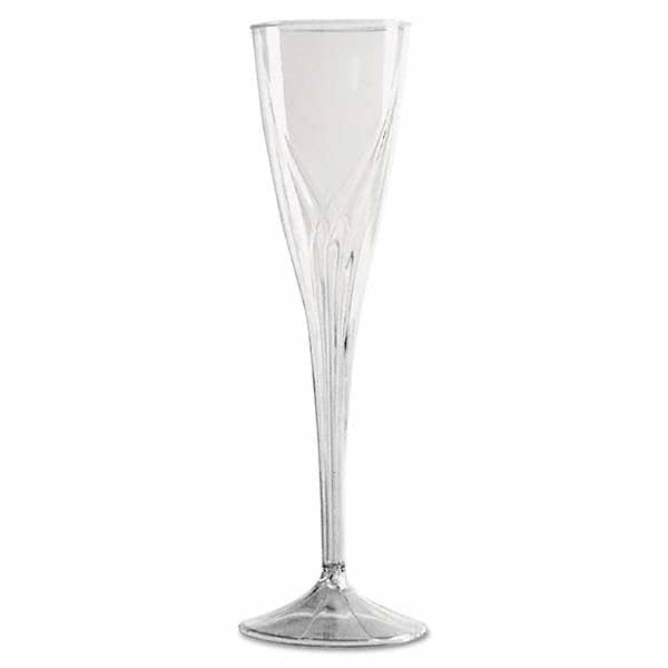 WNA - Classicware One-Piece Champagne Flutes, 5 oz, Clear, Plastic, 10/Pack - Americas Tooling