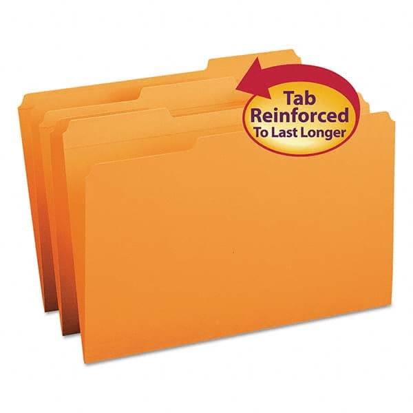 SMEAD - File Folders, Expansion Folders & Hanging Files Folder/File Type: File Folders with Top Tab Fastener Color: Orange - Americas Tooling