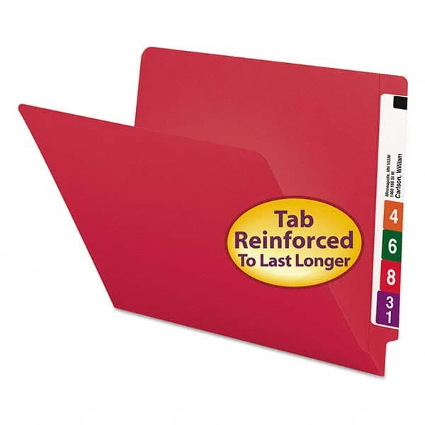 SMEAD - File Folders, Expansion Folders & Hanging Files Folder/File Type: File Folders with End Tab Color: Red - Americas Tooling