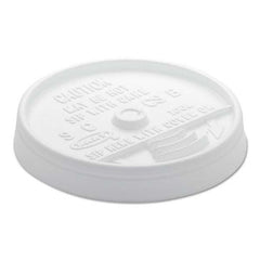 DART - Sip Thru Lids For 10, 12 oz Foam Cups, Plastic, White, 1000/Carton - Americas Tooling