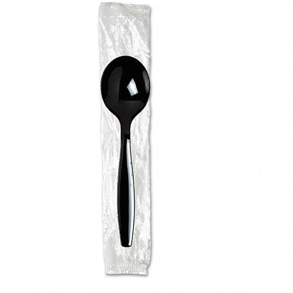 Dixie - Individually Wrapped Spoons, Plastic, Black, 1000/Carton - Americas Tooling