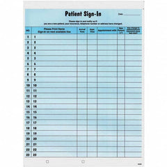 Tabbies - Note Pads, Writing Pads & Notebooks Writing Pads & Notebook Type: Sign-In Label Form Size: 8-1/2 x 11-5/8 - Americas Tooling