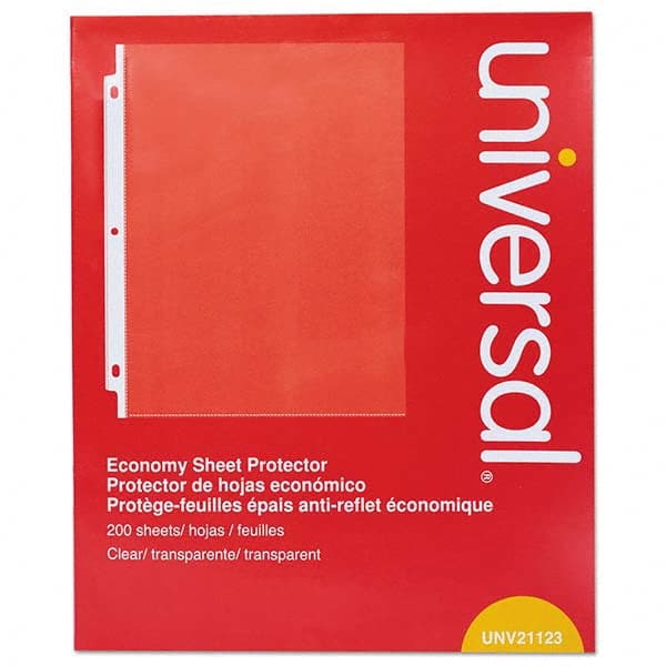 UNIVERSAL - Document Protectors Type: Sheet Protectors-Ring Binder Width (Inch): 8-1/2 - Americas Tooling