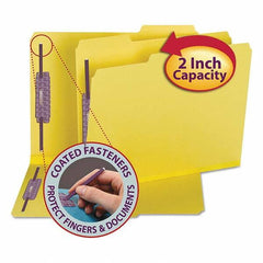 SMEAD - File Folders, Expansion Folders & Hanging Files Folder/File Type: File Folders with Top Tab Fastener Color: Yellow - Americas Tooling