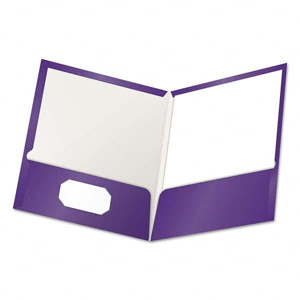 OXFORD - File Folders, Expansion Folders & Hanging Files Folder/File Type: Pocket Folders Color: Purple - Americas Tooling