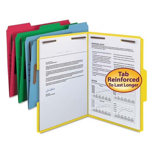 SMEAD - File Folders, Expansion Folders & Hanging Files Folder/File Type: File Folders with Top Tab Fastener Color: Multi-Color - Americas Tooling