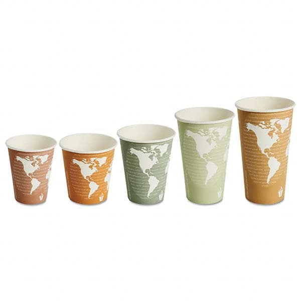 ECO PRODUCTS - World Art Renewable/Compostable Hot Cups, 8 oz, Plum, 50/Pack - Americas Tooling