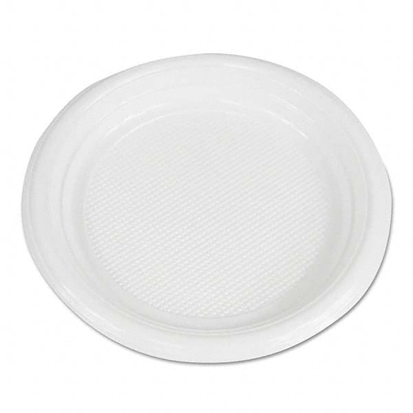 Boardwalk - Hi-Impact Plastic Dinnerware, Plate, 6" Diam, White, 1000/Carton - Americas Tooling