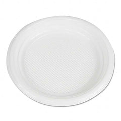 Boardwalk - Hi-Impact Plastic Dinnerware, Plate, 6" Diam, White, 1000/Carton - Americas Tooling