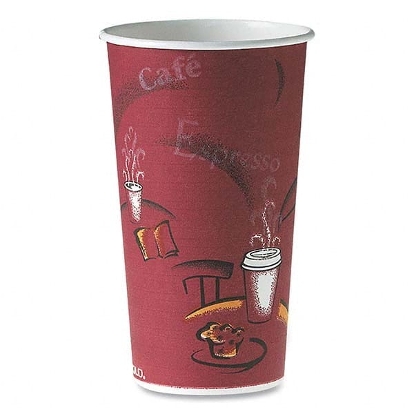 DART - Polycoated Hot Paper Cups, 20 oz, Bistro Design, 600/Carton - Americas Tooling