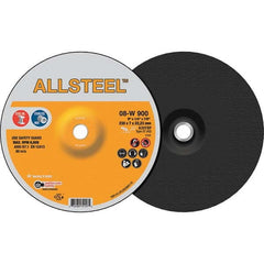 WALTER Surface Technologies - Depressed-Center Wheels Wheel Diameter (Inch): 9 Wheel Thickness (Inch): 1/4 - Americas Tooling