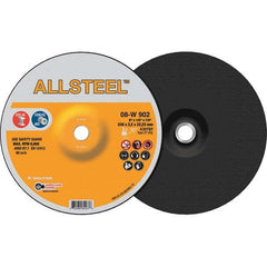 WALTER Surface Technologies - Depressed-Center Wheels Wheel Diameter (Inch): 9 Wheel Thickness (Inch): 1/8 - Americas Tooling