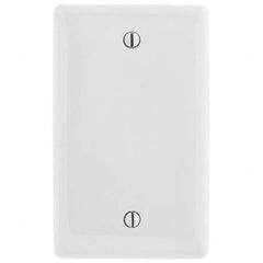 Wall Plates; Wall Plate Type: Blank Wall Plates; Wall Plate Configuration: Blank; Shape: Rectangle; Wall Plate Size: Standard; Number of Gangs: 1; Overall Length (mm): 4.6300 in; Overall Length (Inch): 4.6300; Overall Width (Decimal Inch): 2.8800; Overall