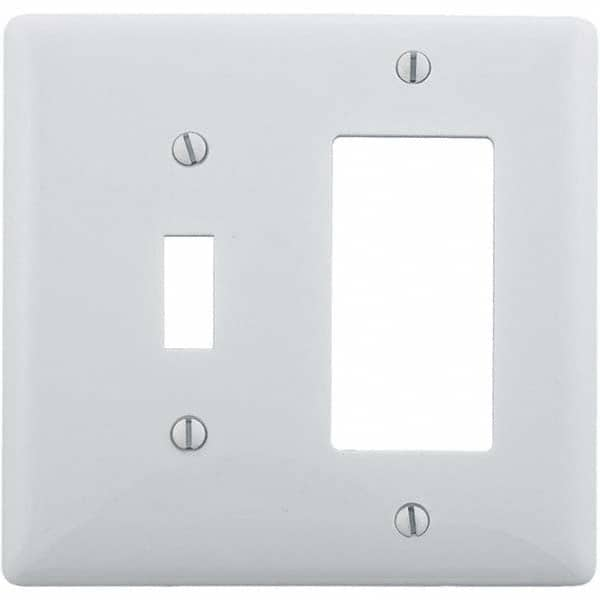 Bryant Electric - Wall Plates Wall Plate Type: Combination Wall Plates Color: White - Americas Tooling