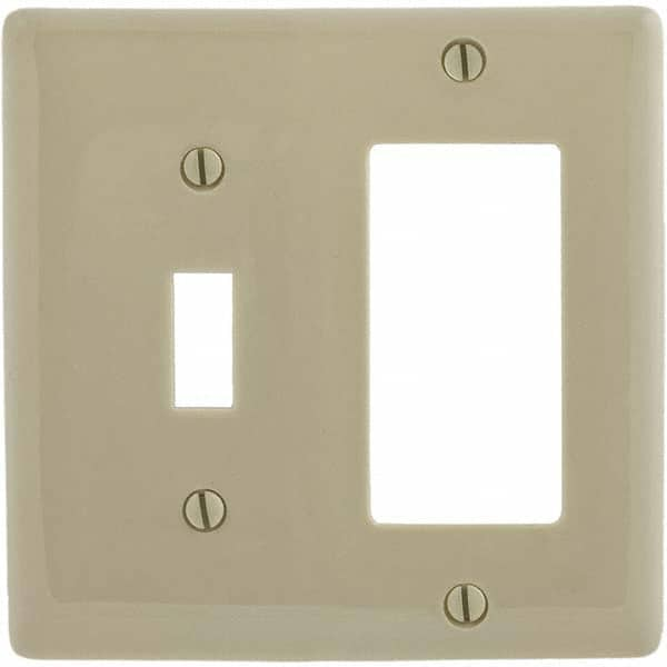 Bryant Electric - Wall Plates Wall Plate Type: Combination Wall Plates Color: Ivory - Americas Tooling