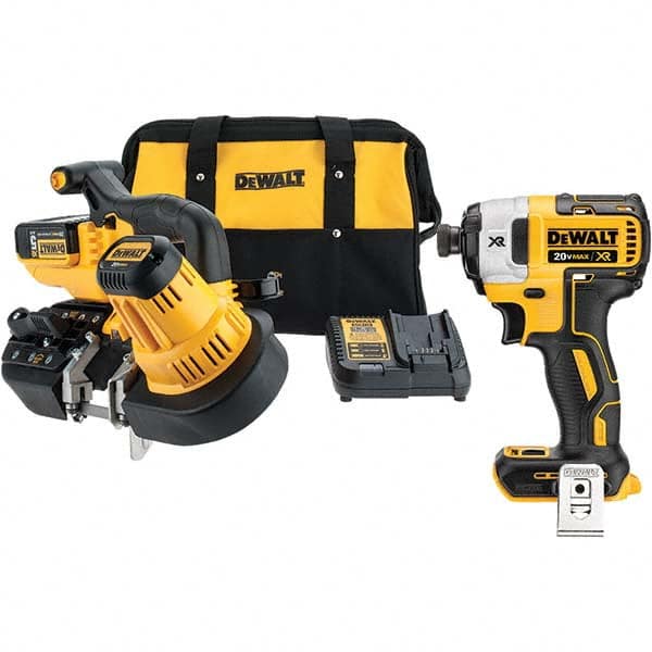 DeWALT - 20 Volt, 32-7/8" Blade, 740 SFPM Cordless Portable Bandsaw - Exact Industrial Supply