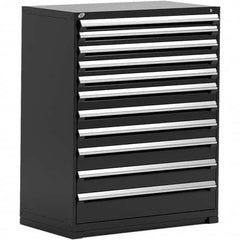 Rousseau Metal - 11 Drawer Black Steel Modular Storage Cabinet - Americas Tooling