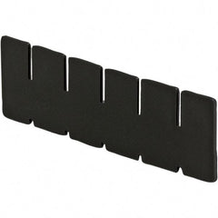 LEWISBins+ - 2-7/8" High, Black Bin Divider - Use with DC1035, Short Side Measures 2.9" Tall - Americas Tooling