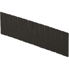 LEWISBins+ - 15" High, Black Bin Divider - Use with DC3060, Short Side Measures 5.4" Tall - Americas Tooling